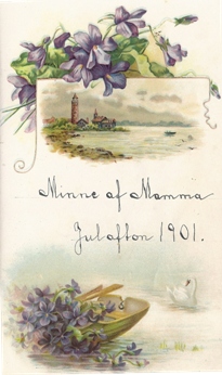 Minne av Mamma. Julafton 1901.